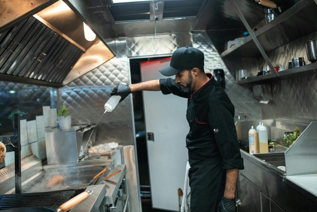 Professional cooking setup with high-quality kitchen Equipments